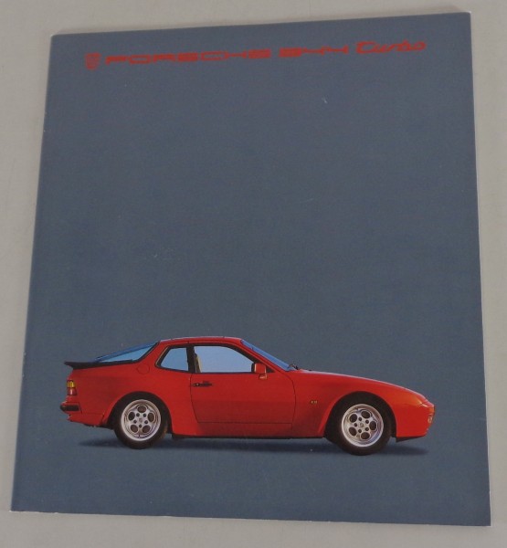 Prospekt Porsche 944 Turbo Modelljahr 1984