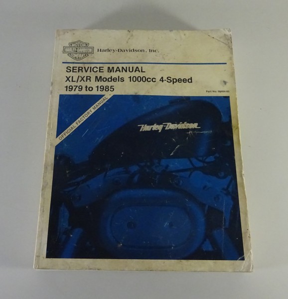 Workshop manual Harley Davidson XL / XR Models 1000cc 1979-1985 Stand 08/1995