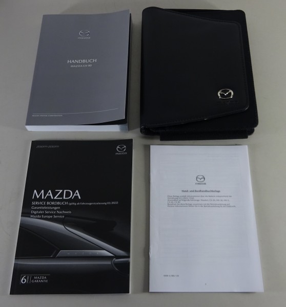 Bordmappe + Betriebsanleitung / Handbuch Mazda CX-80 Stand 07/2024