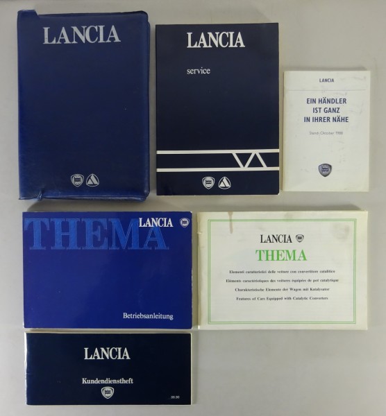 Bordmappe + Betriebsanleitung / Handbuch Lancia Thema Stand 08/1989