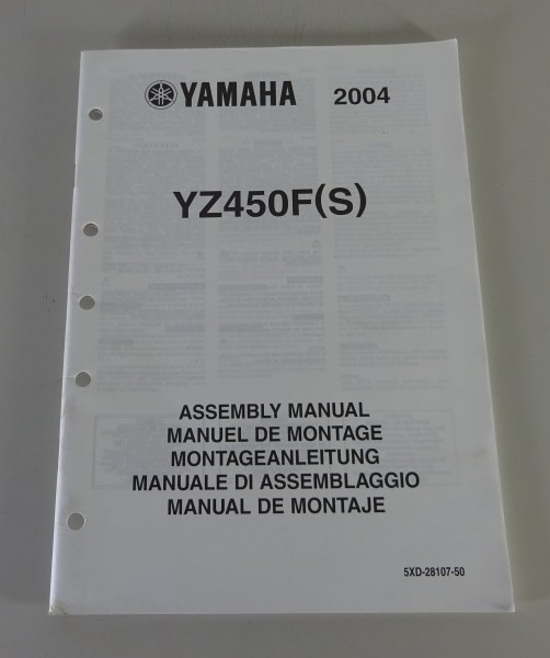 Montageanleitung / Assembly Manual Yamaha YZ 450 F (S) von 2004