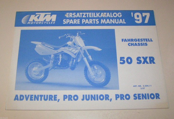 Teilekatalog Fahrgestell KTM 50 SXR Mj. 1997 - Modelljahr 1997