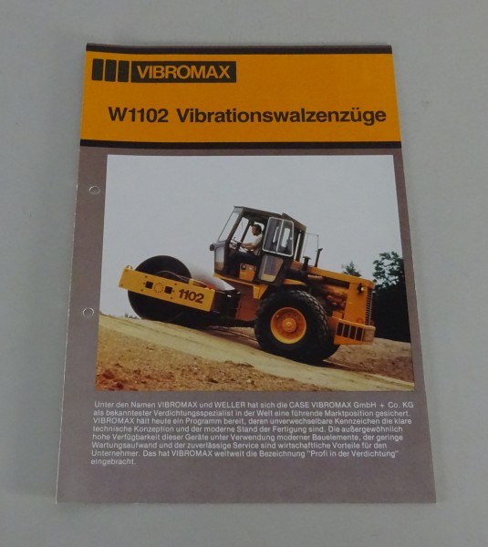 Prospekt / Broschüre Vibromax Walzenzüge W 1102 D / PD / DA