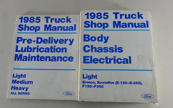 Werkstatthandbuch Ford Bronco, Econoline Van + F Serie Pick Up Modelljahr 1985