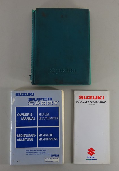 Bordmappe + Betriebsanleitung Suzuki Super Carry Stand 07/1994