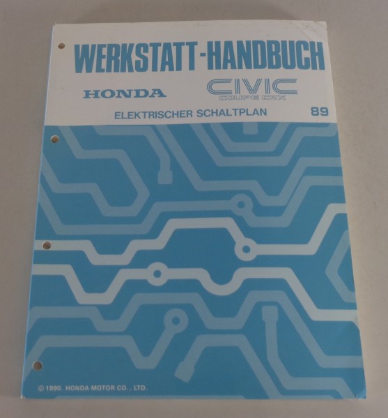 Werkstatthandbuch / Elektrik Honda Civic Coupe CRX / Coupé CRX Stand