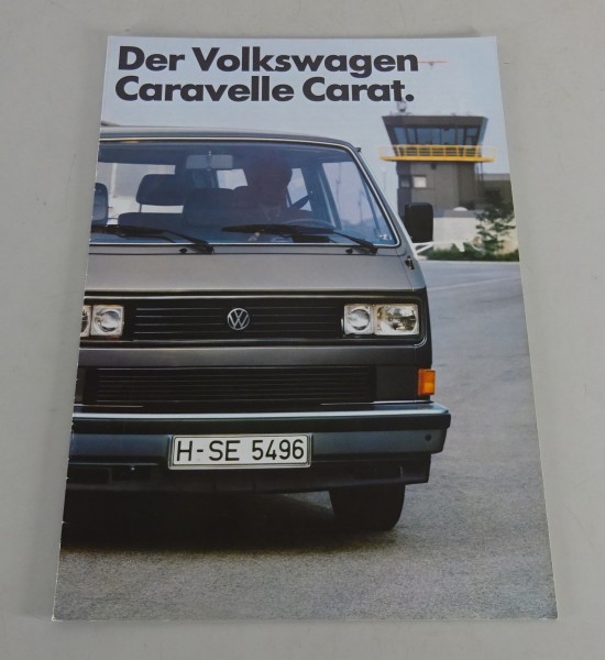 Prospekt / Broschüre VW T3 Caravelle Carat von 02/1985