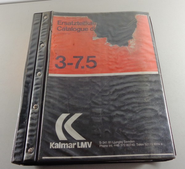 Teilekatalog / Ersatzteilliste Kalmar LMV Gabelstapler 3 - 7,5