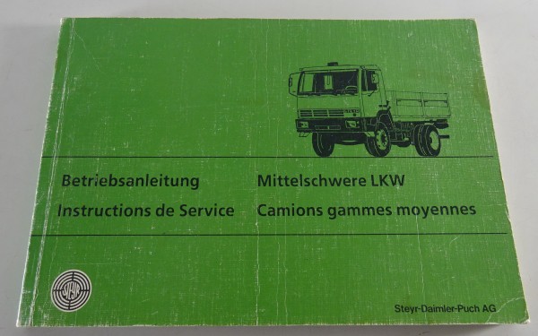 Betriebsanleitung / Handbuch Steyr-Daimler-Puch AG Mittelschwere LKW Stand 1989