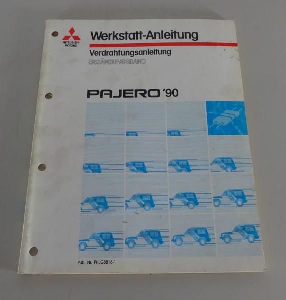 Werkstatthandbuch Nachtrag Elektrik Schaltpläne Mitsubishi Pajero V20 von 1990