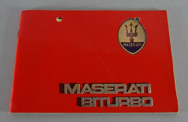 Scheckheft / Serviceheft Maserati Biturbo 420 Stand 02/1986