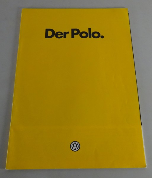 Prospekt / Broschüre VW Polo II Typ 86c Stand 09/1981