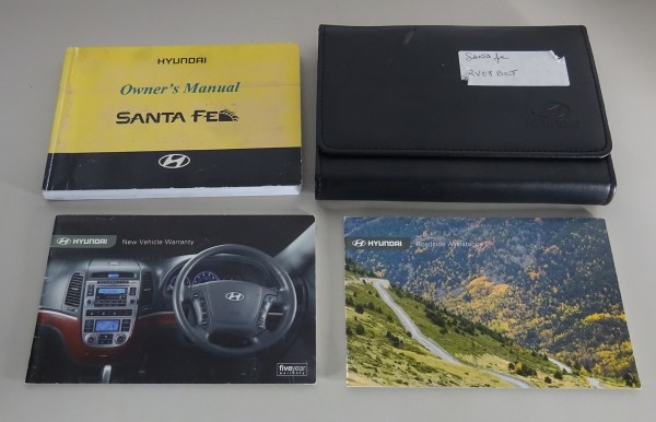 Owner's Manual / Handbook + Wallet Hyundai Santa Fe Type CM from 2007