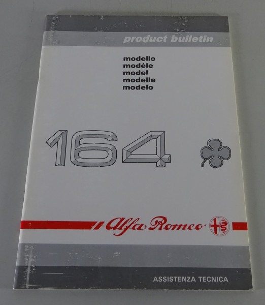 Product Bulletin / Einführungsschrift Alfa Romeo 164 3,0l V6 200 PS Stand 5/1990
