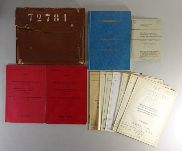 Bordmappe + Betriebsanleitung Mowag T1 4x4 Telefonzentralwagen Schweizer Armee