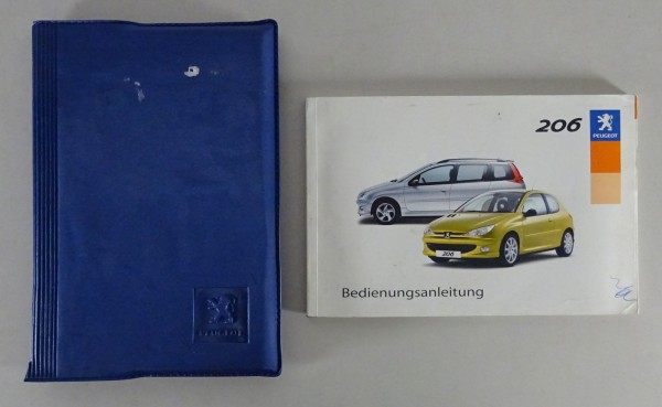 Bordmappe mit Betriebsanleitung / Handbuch Peugeot 206 Stand 09/2003
