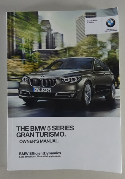 Owner's Manual / Handbook BMW 5er GT / Gran Turismo Typ F07 from 06/2015