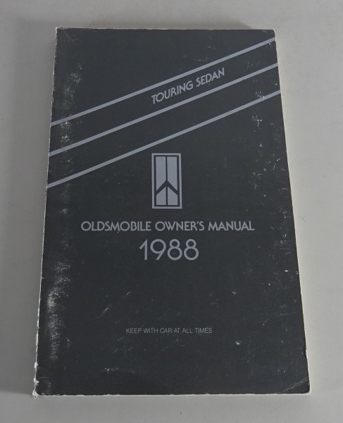 Owner´s Manual / Handbook Oldsmobile Touring Sedan Stand 1988