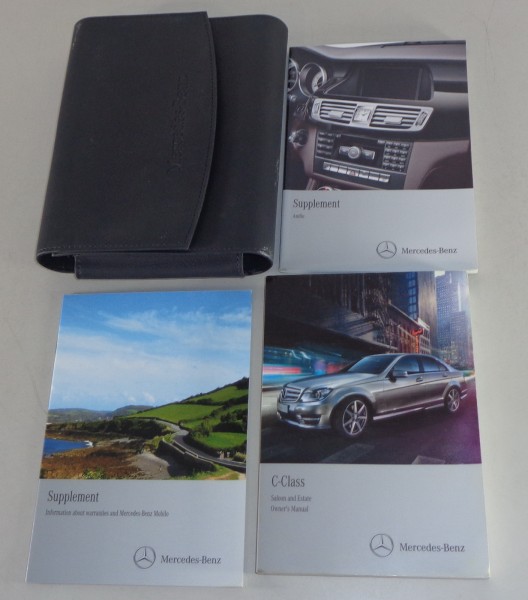 Owner's Manual + Wallet Mercedes Benz C-Class W204 Estate + Saloon from 2012