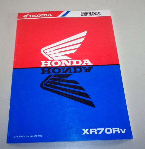 Workshop Manual Honda XR 70 R from 1996