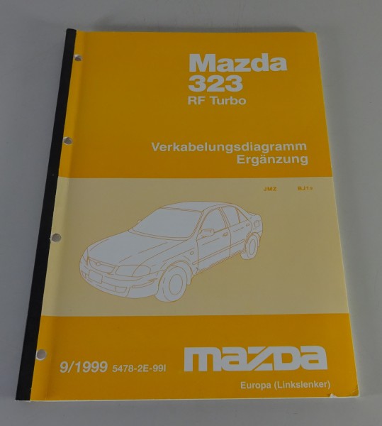 Werkstatthandbuch Elektrik Mazda 323 RF Turbo Typ JMZ BJ1 Stand 09/1999
