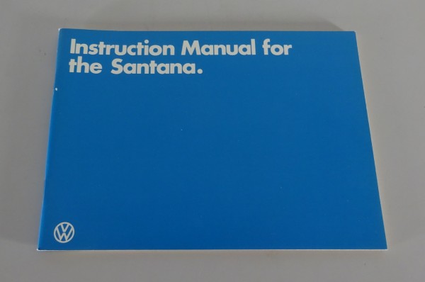 Owner's Manual / Handbook VW Santana from 02/1983