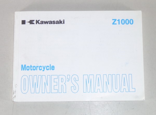 Betriebsanleitung / Manual Kawasaki Z 1000 Stand 2002