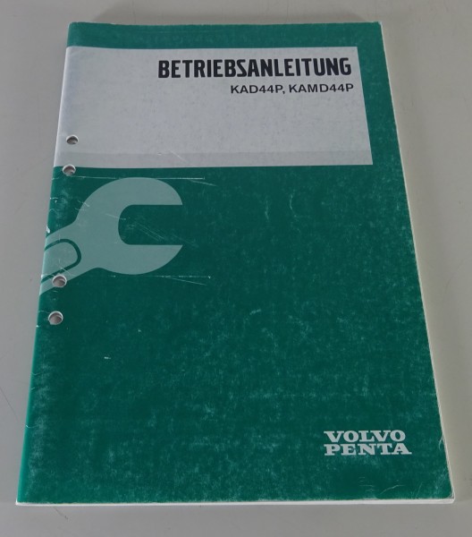 Betriebsanleitung Volvo Penta Bootsmotor KAD44P / KAMD44P Stand 05/1999