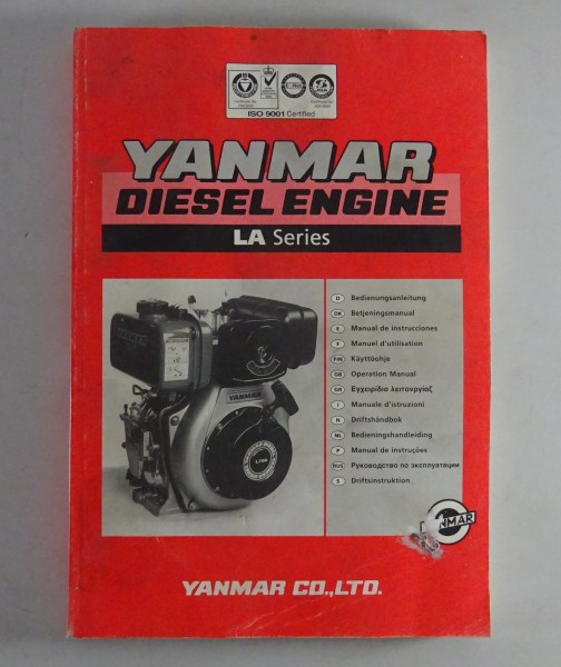 Betriebsanleitung Manual Yanmar Diesel Engine LA Series Stand 2003