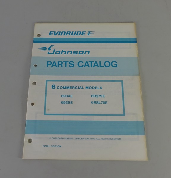 Teilekatalog OMC Johnson 6 PS Models von 1979