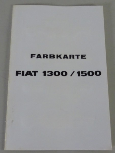 Farbkarte / Postkarte / Prospekt | Fiat 1300 / 1500