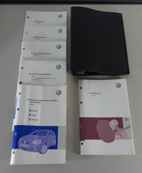 Owner's Manual / Handbook + Wallet VW Polo IV & GTI Typ 9N3 printed 05/2008