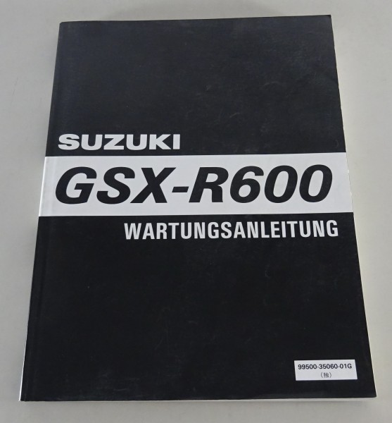 Werkstatthandbuch / Wartungsanleitung Suzuki GSX-R 600 Stand 10/2000