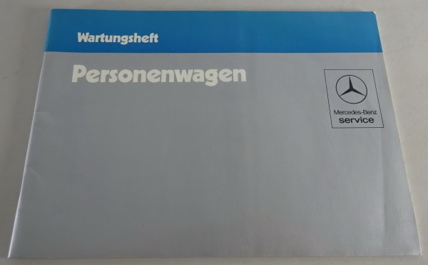 Scheckheft Mercedes W126 / W123 / R107 / W201 blanko ohne Einträge von 10/1982