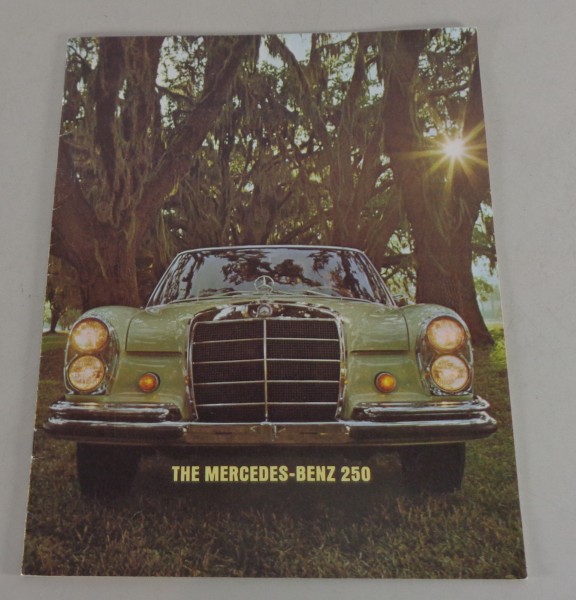 Prospekt / Brochure Mercedes Benz 250 S / SE W108 US-Modell + Coupe von 1966