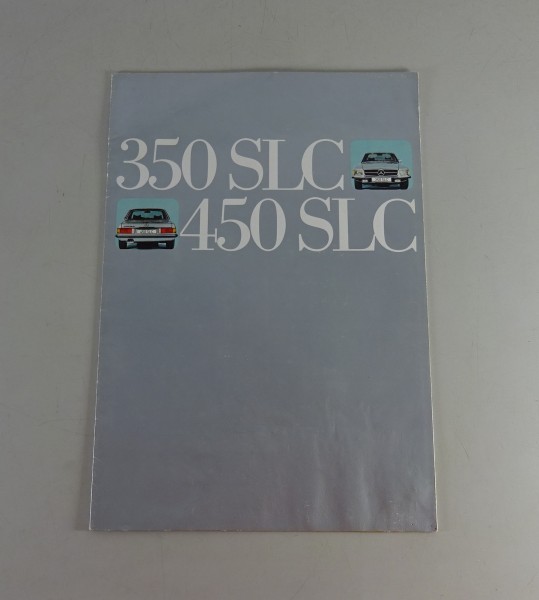Faltprospekt Mercedes-Benz 350 + 450 SLC | Typ C107 Stand 03/1973 - Spanisch