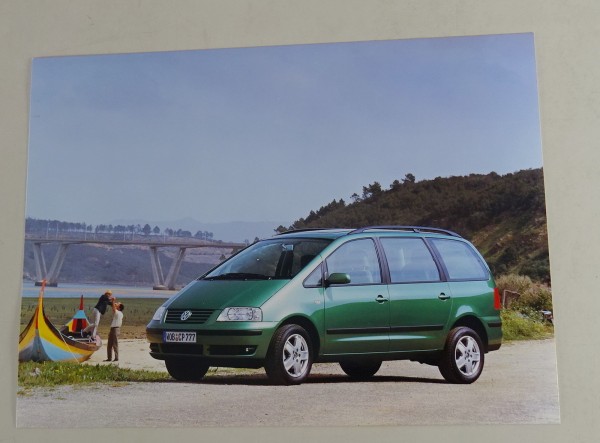 Pressefoto VW Sharan - Ansicht vorne links von 03/2001