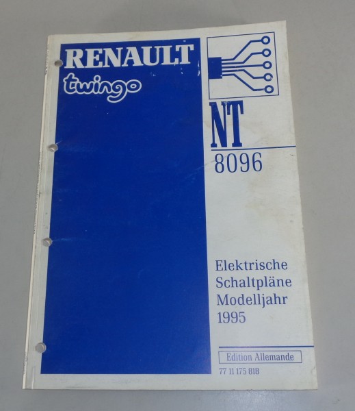 Werkstatthandbuch elektrische Schaltpläne Renault Twingo Modelljahr 1995