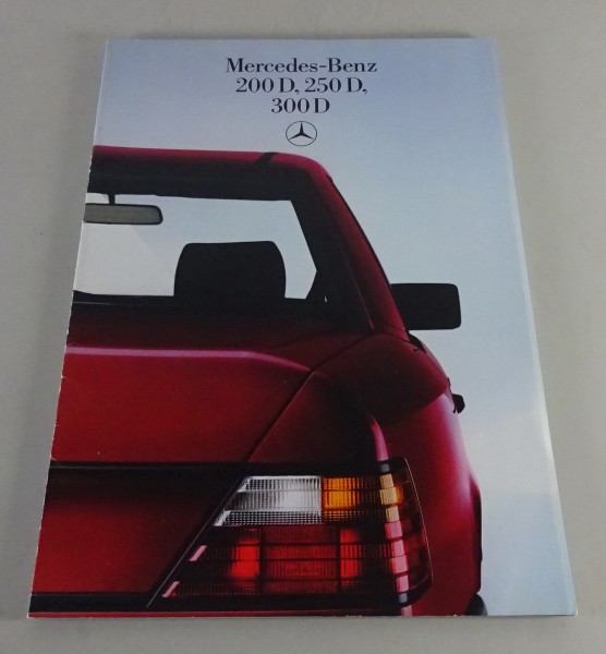 Prospekt / Broschüre Mercedes-Benz W124 200 / 250 / 300 D Diesel Stand 1985