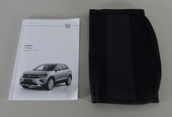 Bordmappe + Betriebsanleitung readme VW T-Cross Typ C1 Stand 12/2023