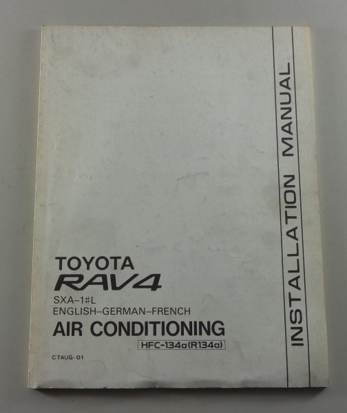 Einbauanleitung Klimaanlage Toyota RAV4 Typ SXA-1 L Stand 1995