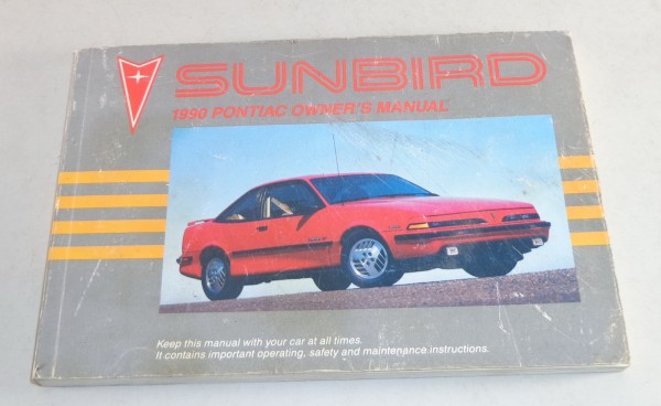 Owner's Manual Pontiac Sunbird Stand 1990