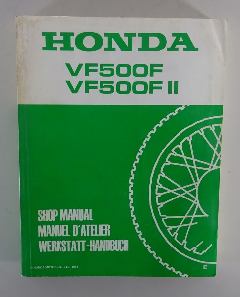 Werkstatthandbuch / Workshop Manual Honda VF 500 F / VF 500 F II Typ PC 12 1984