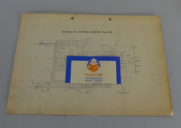 Schaltplan / Elektrik Heinkel Kabine Type 154
