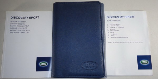 Bordmappe + Handbuch | Owner's manual + wallet Land Rover Discovery Sport 2014