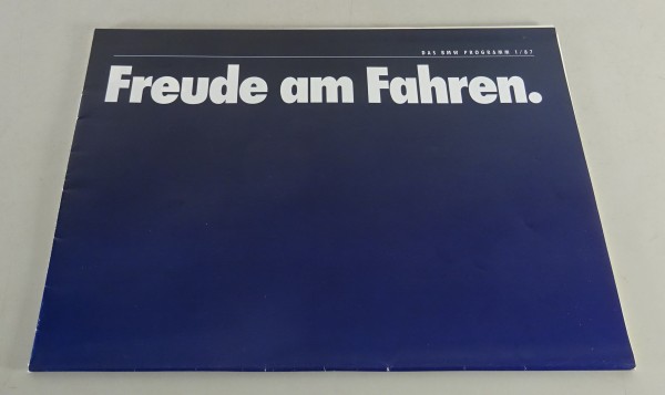 Prospekt / Broschüre BMW E30 / E28 / E24 / E32 Stand 01/1987