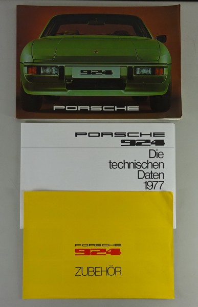 Prospekt + Techische Daten + Zubehör Porsche 924 Modelljahr 1977