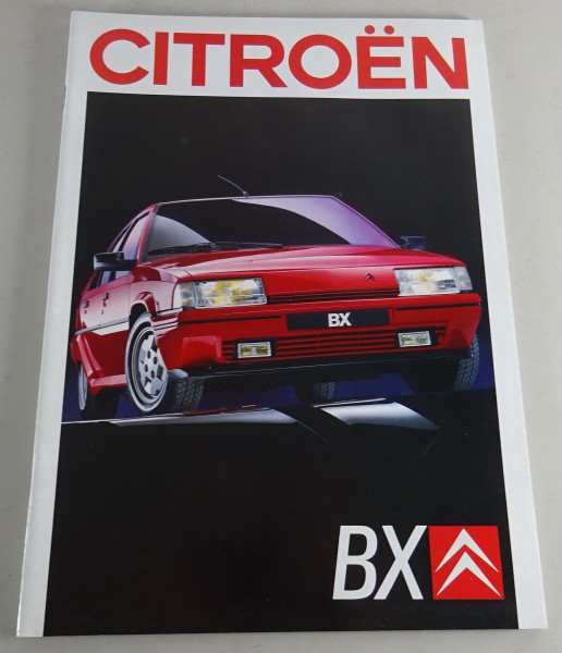 Prospekt / Broschüre Citroën BX Stand 08/1988