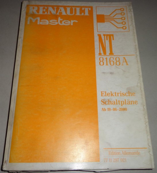 Werkstatthandbuch Elektrik / Elektrische Schaltpläne Renault Master 06/2000