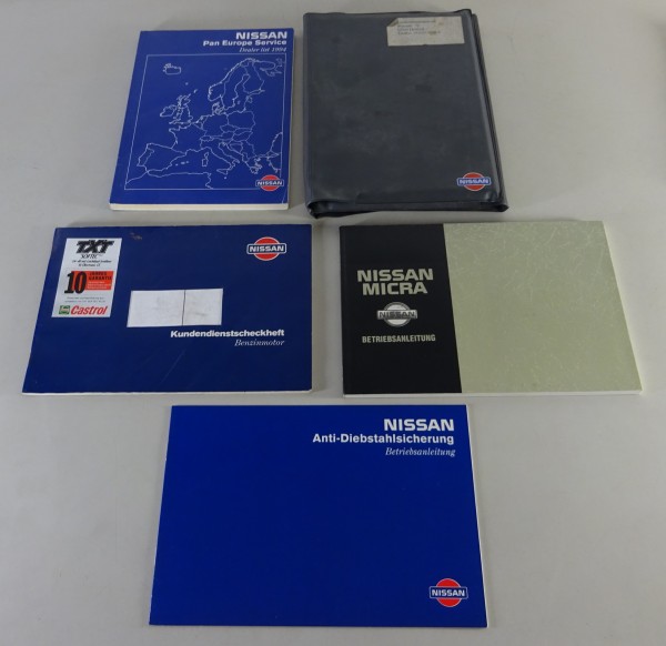 Bordmappe + Betriebsanleitung / Handbuch Nissan Micra K11 Stand 02/1993